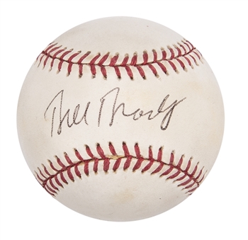Bill Bradley Signed OAL Brown Baseball (JSA)